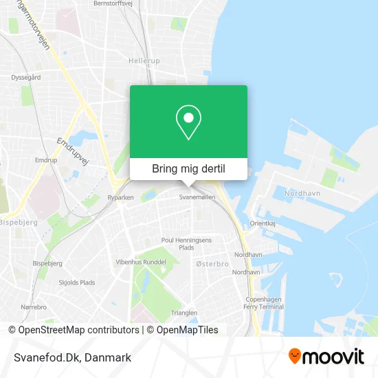 Svanefod.Dk kort