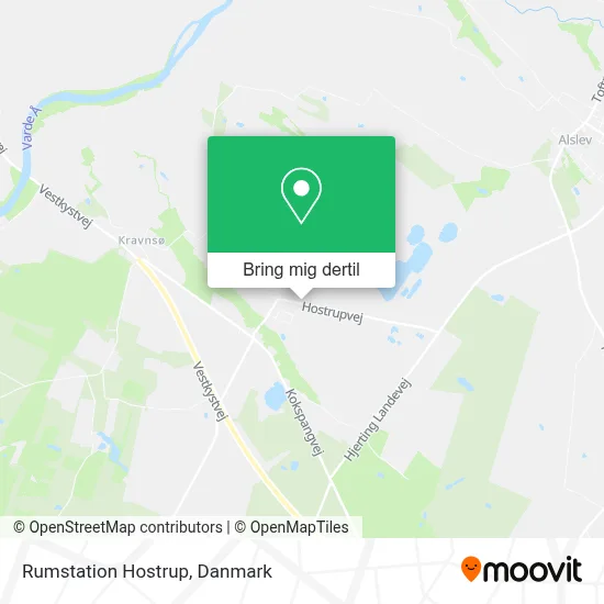 Rumstation Hostrup kort