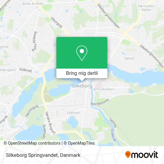 Silkeborg Springvandet kort