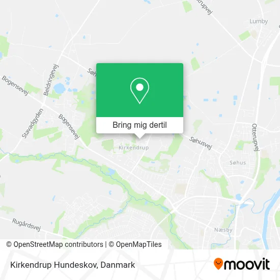 Kirkendrup Hundeskov kort