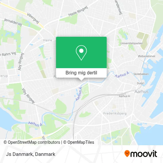 Js Danmark kort