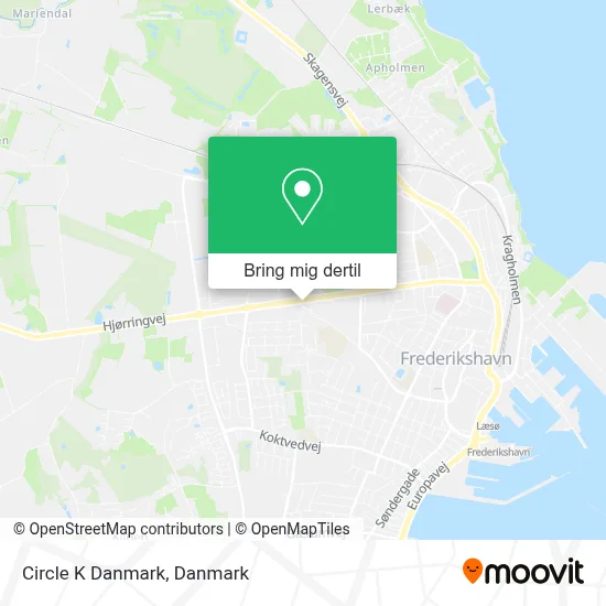 Circle K Danmark kort