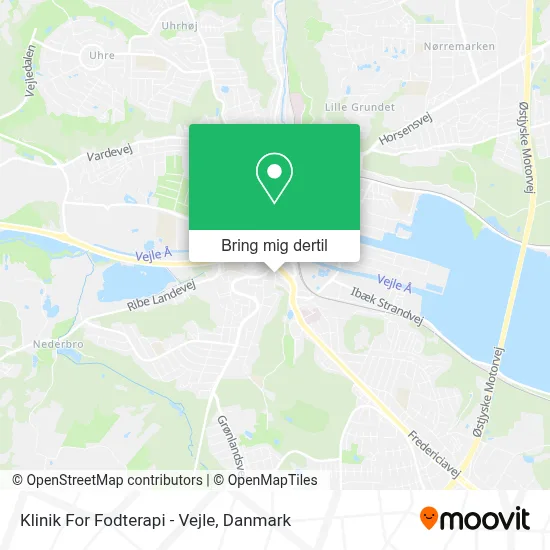Klinik For Fodterapi - Vejle kort