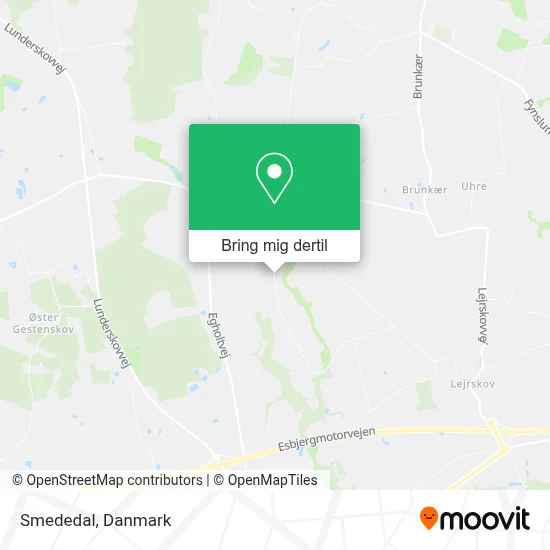 Smededal kort