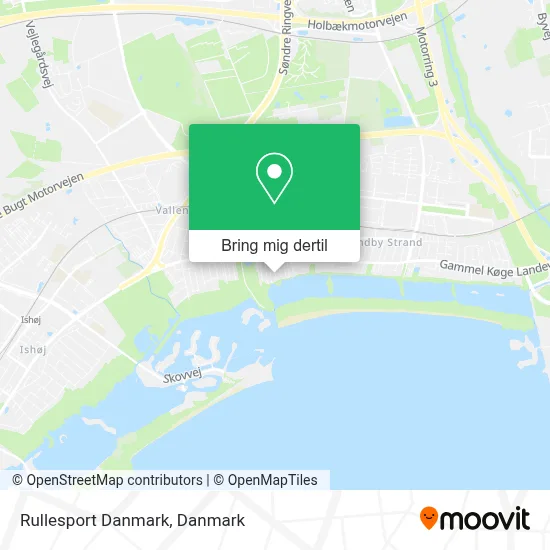 Rullesport Danmark kort