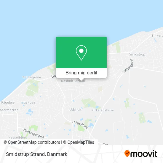 Smidstrup Strand kort
