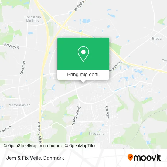 Jem & Fix Vejle kort