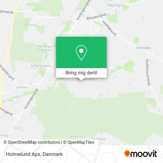 Holmelund Aps kort