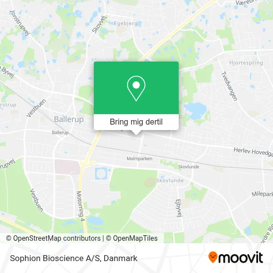 Sophion Bioscience A/S kort