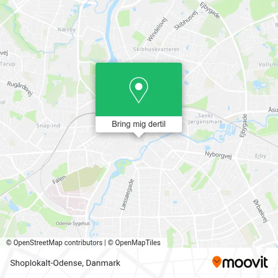 Shoplokalt-Odense kort