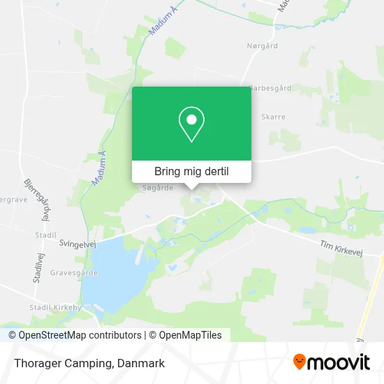 Thorager Camping kort