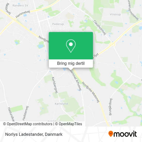 Norlys Ladestander kort