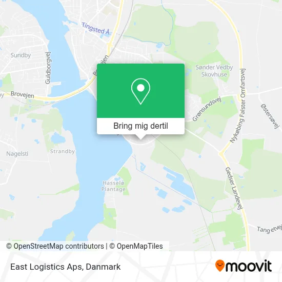 East Logistics Aps kort
