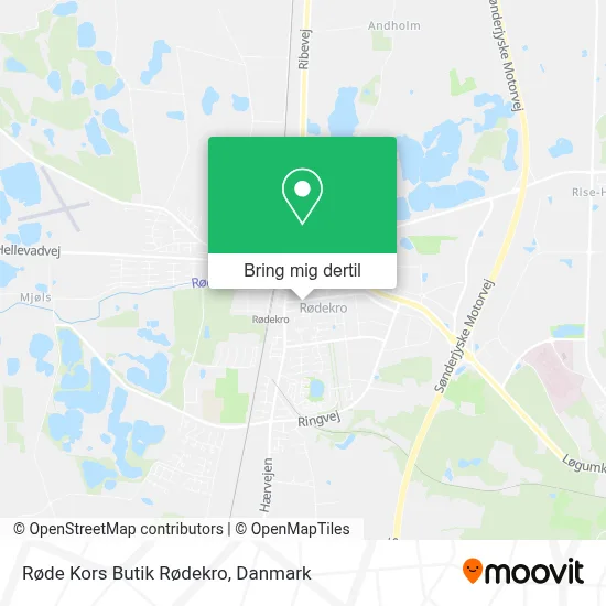 Røde Kors Butik Rødekro kort