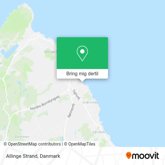 Allinge Strand kort