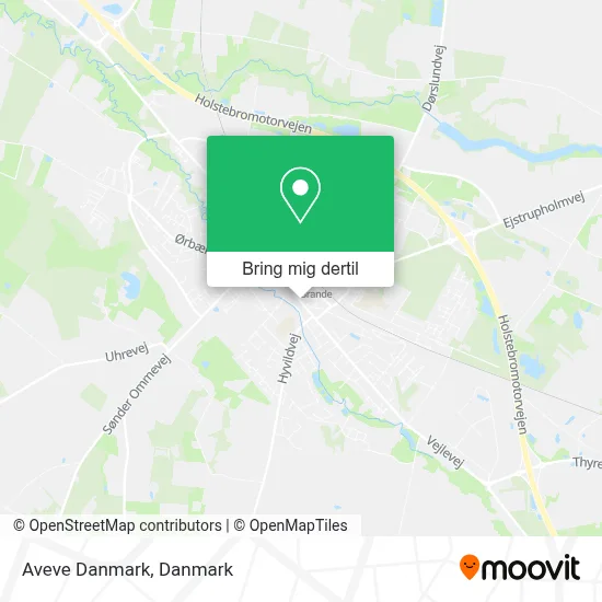 Aveve Danmark kort
