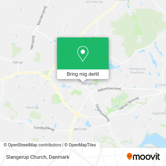 Slangerup Church kort