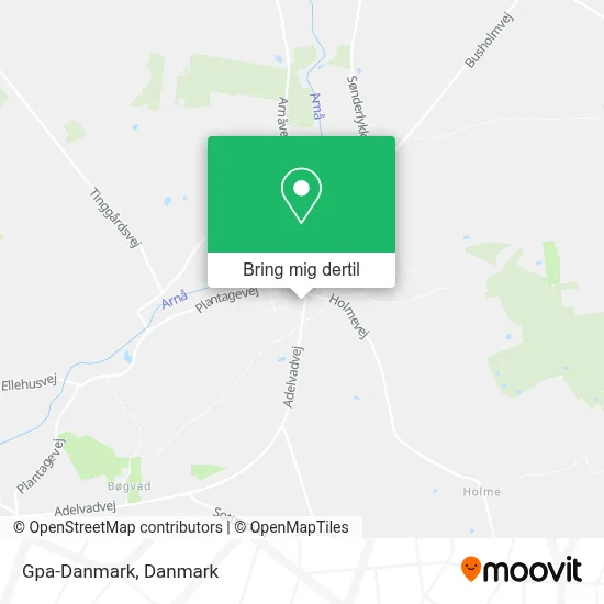 Gpa-Danmark kort