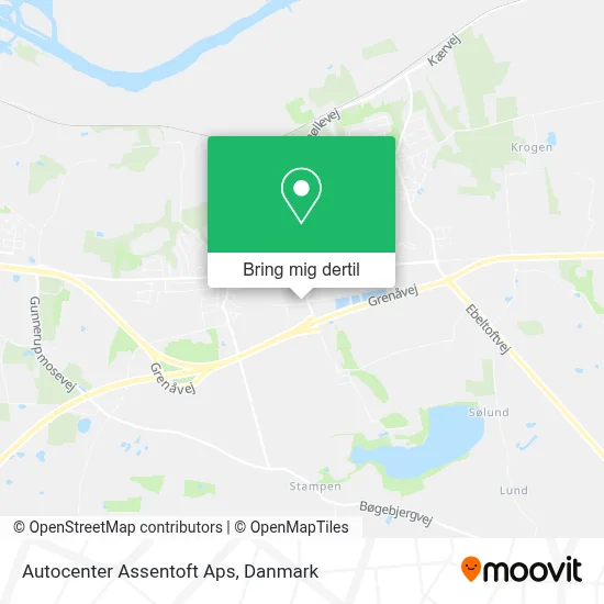 Autocenter Assentoft Aps kort