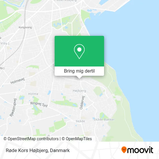 Røde Kors Højbjerg kort
