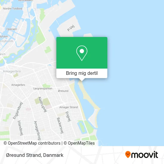 Øresund Strand kort
