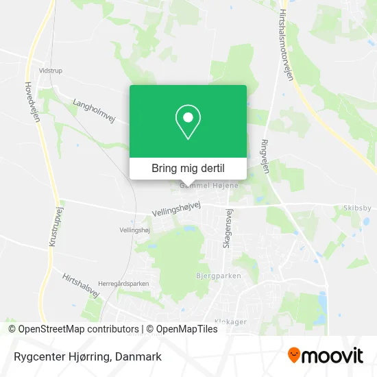 Rygcenter Hjørring kort