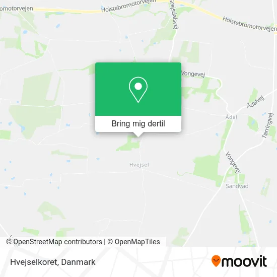 Hvejselkoret kort