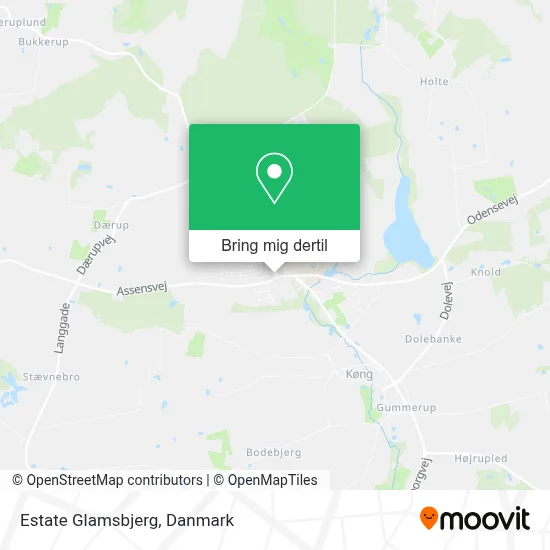 Estate Glamsbjerg kort