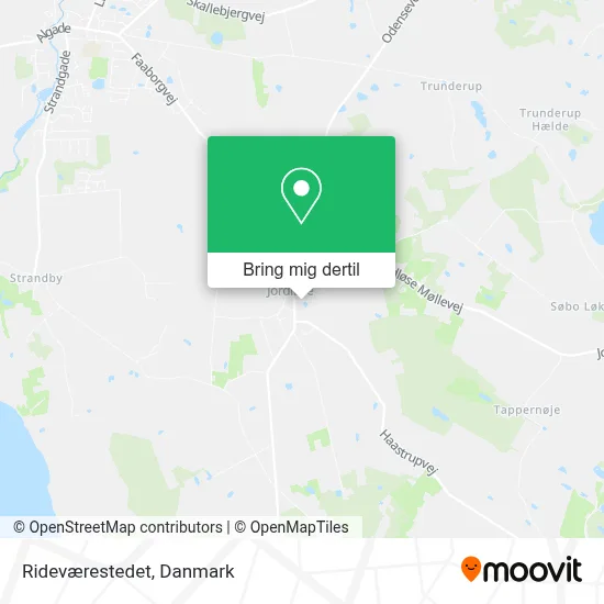 Rideværestedet kort