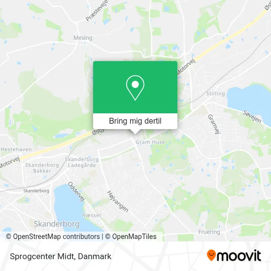 Sprogcenter Midt kort