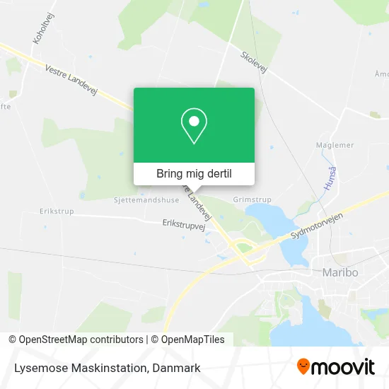 Lysemose Maskinstation kort