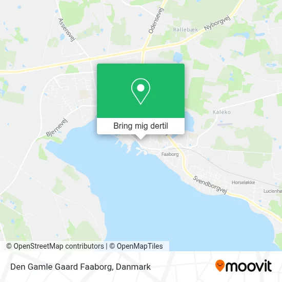 Den Gamle Gaard Faaborg kort