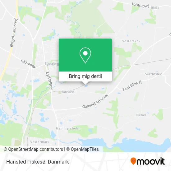 Hansted Fiskesø kort