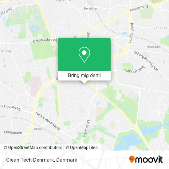 Clean Tech Denmark kort