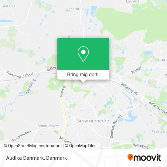 Audika Danmark kort