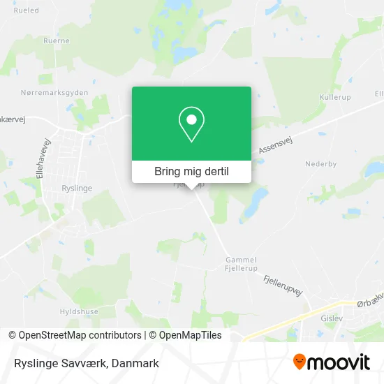 Ryslinge Savværk kort