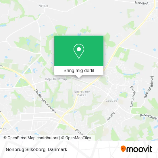 Genbrug Silkeborg kort