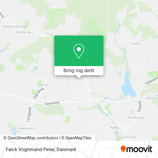 Falck Vognmand Peter kort