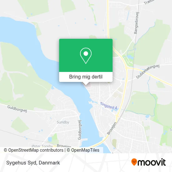 Sygehus Syd kort