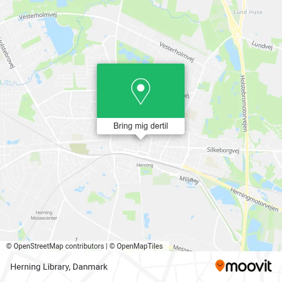 Herning Library kort