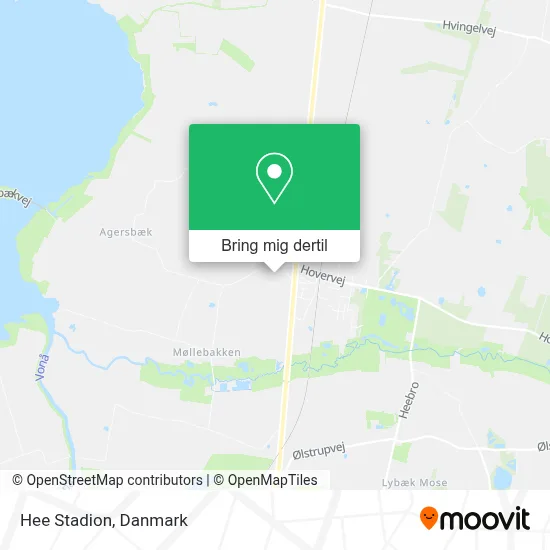 Hee Stadion kort