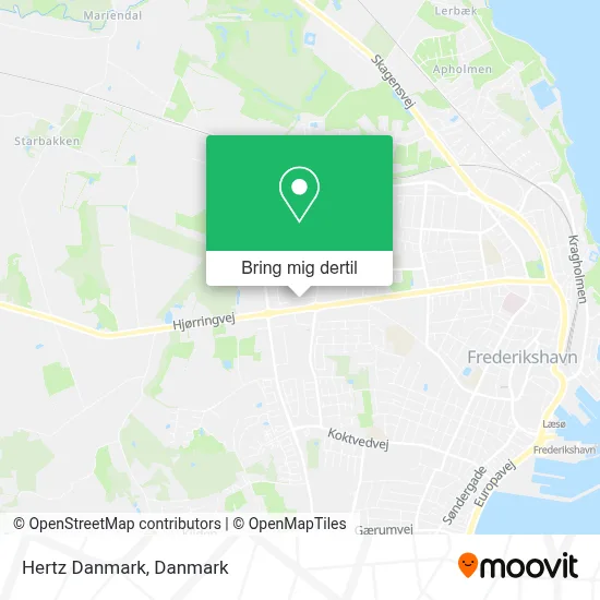 Hertz Danmark kort