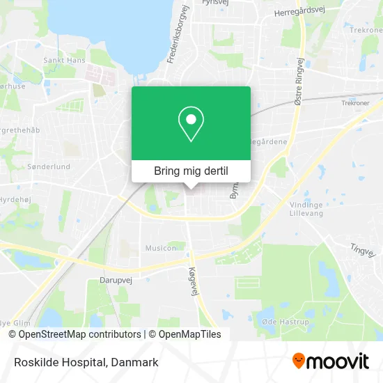 Roskilde Hospital kort