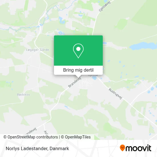 Norlys Ladestander kort