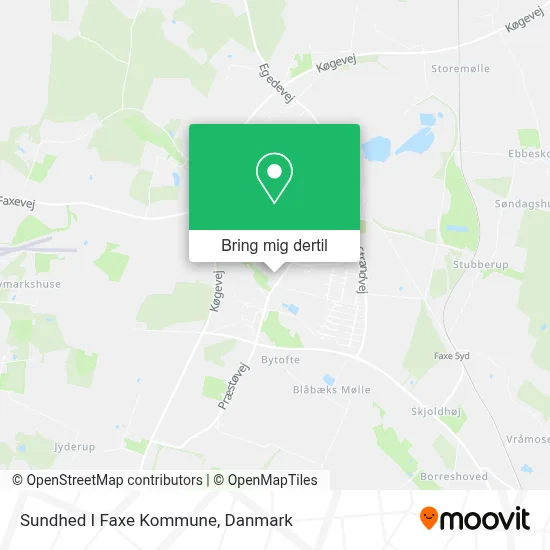 Sundhed I Faxe Kommune kort