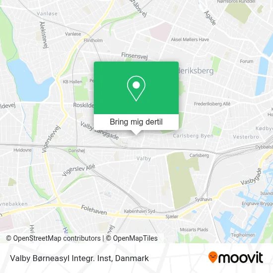 Valby Børneasyl Integr. Inst kort