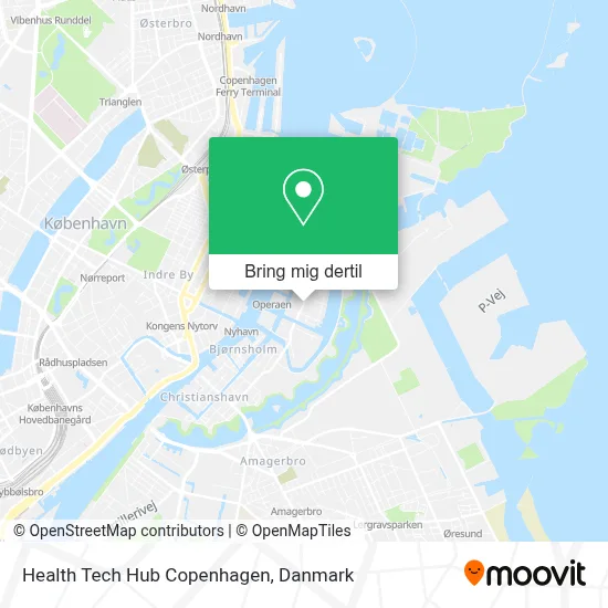 Health Tech Hub Copenhagen kort