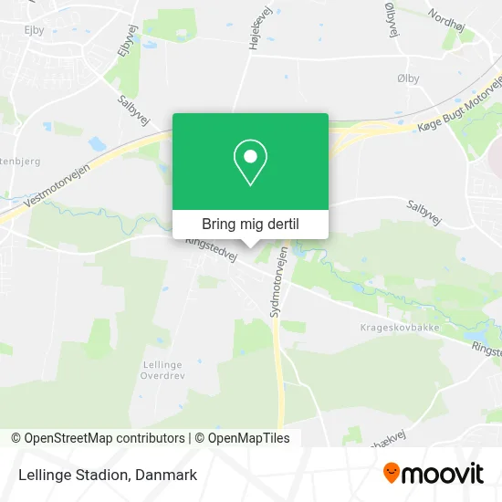 Lellinge Stadion kort