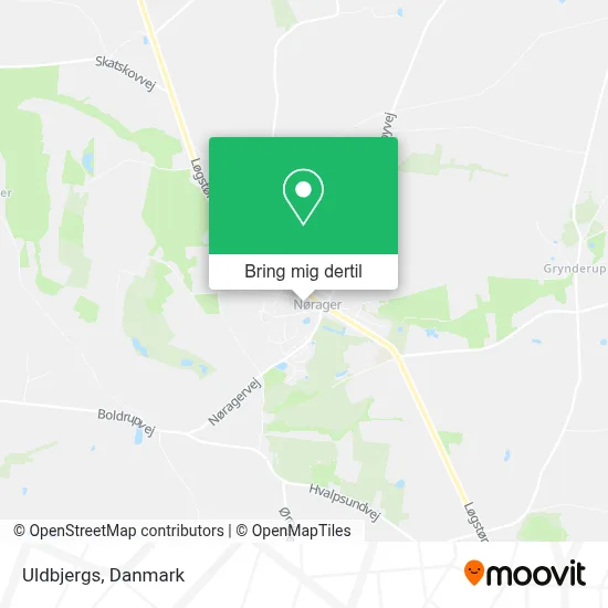 Uldbjergs kort