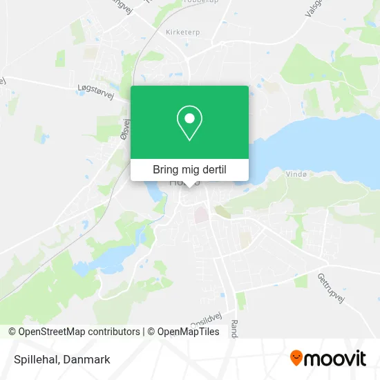 Spillehal kort